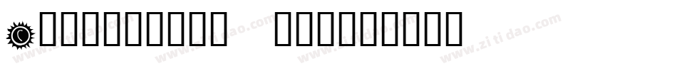 California sun字体转换